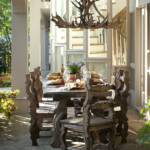 "An outdoor dining space has become Lisa and David’s favorite spot for family meals."