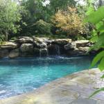 Pool Construction: Brooks Pool Co., Inc. 
Interior Finish: Caribbean Blue PebbleTec®

Landscape Architect: Landscape Associates, LLC | North Little Rock, AR

Brooks Pool Co., Inc. | © 2021 