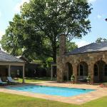 Pool Construction: Brooks Pool Co., Inc. 
General Contractor: Fred Lord | Little Rock, AR
Stone Mason: Bennett Brothers | Little Rock, AR
Landscaping Design & Installation: Good Earth | Little Rock, AR

Brooks Pool Co., Inc. | © 2021